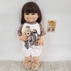 Búp Bê Tái Sinh Thân Gòn Mềm Mại 55 cm = 22 inch Reborn Silicon Vinyl Doll