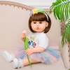 Búp Bê Tái Sinh Thân Nhựa Mềm Mại 55 cm = 22 inch Reborn Silicon Vinyl Doll