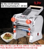 Máy Cán Bột Bánh Bao, Làm Mì Sợi JUNXIFU FKM 200mm + Lưỡi 2/6mm Pasta Machine 220V/550W Vỏ Inox Cao Cấp PVN4825