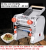 Máy Cán Bột Bánh Bao, Làm Mì Sợi JUNXIFU FKM 200mm + Lưỡi 2/6mm Pasta Machine 220V/550W Vỏ Inox Cao Cấp PVN4825