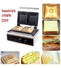 Máy Làm 2 Bánh Sandwich Vuông Công Nghiệp Sandwich Waffle Maker Electric 220V Machine PVN4638