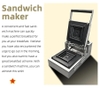 Máy Làm Bánh Mì Đường Phố Hình Vuông 410*305*240mm Waffles Maker Electric 800W 220V Machine PVN124