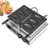 Máy Nướng Bánh Đường Phố Mẫu 3 Cô Bé Lily Âm Vật Hình Bào Ngư 13 x 8 Waffle Maker Electric Puff EU Plug 220V PVN4533