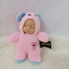 Móc khóa Búp bê em bé đang ngủ 10 cm = 5 inch Sleeping Dolls 