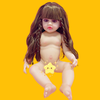 Búp Bê Tái Sinh Thân Nhựa Mềm Mại 55 cm = 22 inch Reborn Silicon Vinyl Doll