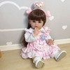 Búp Bê Tái Sinh Thân Nhựa Mềm Mại 55 cm = 22 inch Reborn Silicon Vinyl Doll