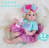 [Đủ mẫu] Búp Bê 55 cm = 22 inch Thân Gòn Mềm Mại  Reborn Silicon Vinyl Doll