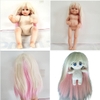 Phụ Kiện Tóc Tơ Giả Bằng Lụa Chịu Nhiệt Tóc Cho Búp Bê Tái sinh 55 cm = 22 inch Doll, Búp Bê 20 cm ixdoll
