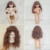 Phụ Kiện Tóc Tơ Giả Bằng Lụa Chịu Nhiệt Tóc Cho Búp Bê Tái sinh 55 cm = 22 inch Doll, Búp Bê 20 cm ixdoll