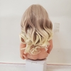 Phụ Kiện Tóc Tơ Giả Bằng Lụa Chịu Nhiệt Vàng nâu xoăn Tóc Cho Búp Bê Tái sinh 55 cm = 22 inch Doll, Búp Bê 20 cm ixdoll PVN4991
