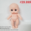 [Đủ mẫu] Búp Bê Tái Sinh Nhựa mềm 12 cm - Vinyl reborn Baby 5 inch Doll