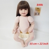 Búp Bê Tái Sinh Thân Gòn Mềm Mại 55 cm = 22 inch Reborn Silicon Vinyl Doll