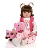 (Đủ mẫu) Búp Bê Tái Sinh Thân Gòn  Pinky NPK 60 cm = 24 inch Pinky Reborn Vinyl Doll