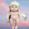 Búp Bê Tái Sinh Nhựa Mềm 18 cm 7 inch mắt 3D  Vinyl Reborn Baby Doll