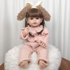 Búp Bê Tái Sinh Thân Nhựa Mềm Mại Pinky 55 cm = 22 inch Reborn Silicon Vinyl Doll PVN4083