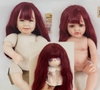 Phụ Kiện Tóc Tơ Giả Bằng Lụa Chịu Nhiệt Tóc Cho Búp Bê Tái sinh 55 cm = 22 inch Doll, Búp Bê 20 cm ixdoll