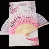 Quạt Xếp Vải Lụa Phong Cách Cổ Trang Trung Quốc  Cầm Tay 21 Cm Màu Săc Tươi Sáng Giao Ngẫu Nhiên PVN5916