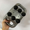 Máy Mát Xa 6 Đầu Chuyên Nghiệp Rung Cơ Sâu Tần Số Cao Cơ Thư Giãn Six headed Massage Gun S2 Fascia Màu Đen PVN6156