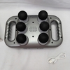 Máy Mát Xa 6 Đầu Chuyên Nghiệp Rung Cơ Sâu Tần Số Cao Cơ Thư Giãn Six headed Massage Gun S2 Fascia Màu Đen PVN6156