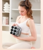 Máy Mát Xa 6 Đầu Chuyên Nghiệp Rung Cơ Sâu Tần Số Cao Cơ Thư Giãn Six headed Massage Gun S2 Fascia Màu Đen PVN6156