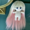 Phụ Kiện Tóc Tơ Giả Bằng Lụa Chịu Nhiệt Tóc Cho Búp Bê Tái sinh 55 cm = 22 inch Doll, Búp Bê 20 cm ixdoll