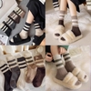 (Đủ Mẫu} Set 5 Đôi Tất Vớ Nam Nữ Cổ Cao Chất Liệu Cotton Dày Dặn, Khử Mùi Thoáng Khí Hoạ Tiết Hoa Cỏ Siêu Dễ Thương