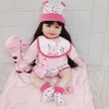 [Đủ mẫu] Búp Bê 55 cm = 22 inch Thân Gòn Mềm Mại  Reborn Silicon Vinyl Doll
