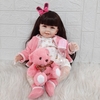 [Đủ mẫu] Búp Bê 55 cm = 22 inch Thân Gòn Mềm Mại  Reborn Silicon Vinyl Doll