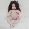 Phụ Kiện Tóc Tơ Giả Bằng Lụa Chịu Nhiệt Tóc Cho Búp Bê Tái sinh 55 cm = 22 inch Doll, Búp Bê 20 cm ixdoll
