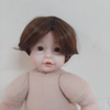 Phụ Kiện Tóc Tơ Giả Bằng Lụa Chịu Nhiệt Tóc Cho Búp Bê Tái sinh 55 cm = 22 inch Doll, Búp Bê 20 cm ixdoll