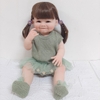 Búp Bê Tái Sinh Thân Nhựa Mềm Mại 55 cm = 22 inch Reborn Silicon Vinyl Doll