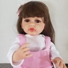 Búp Bê Tái Sinh Thân Nhựa Mềm Mại 55 cm = 22 inch Reborn Silicon Vinyl Doll