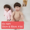 Phụ Kiện Tóc Tơ Giả Bằng Lụa Chịu Nhiệt Tóc Cho Búp Bê Tái sinh 55 cm = 22 inch Doll, Búp Bê 20 cm ixdoll