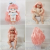 Phụ Kiện Tóc Tơ Giả Bằng Lụa Chịu Nhiệt Tóc Cho Búp Bê Tái sinh 55 cm = 22 inch Doll, Búp Bê 20 cm ixdoll