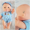 Búp Bê Tái Sinh Nhựa Mềm 18 cm 7 inch mắt 3D  Vinyl Reborn Baby Doll