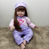[Đủ mẫu] Búp Bê 55 cm = 22 inch Thân Gòn Mềm Mại  Reborn Silicon Vinyl Doll