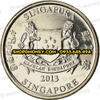 Xu 20 cents Singapore 2013