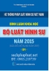 Sách Bình luận khoa học Bộ luật Hình sự năm 2015 (sửa đổi, bổ sung năm 2017)