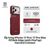 Ốp lưng iPhone 17 Pro/ 17 Pro Max PITAKA Edge (with PitaTap) Harvard Crimson