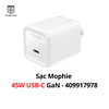 Sạc mophie 45W USB-C GaN - 409917978