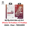 Bộ Ốp Kính Bảo vệ 2in1 iPhone 18 ProMax /17 ProMax - ZAGG - Clear - 700522859