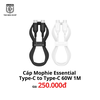 Cáp Mophie Essentials USB-C to USB-C 60W 1m