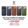 ỐP LƯNG TECHWOVEN MAGSAFE CHO IPHONE 17 PRO và 17 PRO MAX