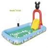 Bể phao liên hoàn cầu trượt micky 91016