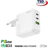 Củ Sạc Nhanh 3 Cổng 65W Hoco C115A Chính Hãng Công Suất Cao