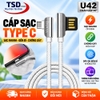 Cáp Sạc Type C Hoco U42 Chính Hãng Chân Gập Chống Gãy