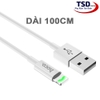 Cáp Sạc Hoco X43 Lightning Sạc Nhanh 2.4A Có Đèn LED Báo Sạc Tiện Dụng Dành Cho iPhone / iPad Cao Cấp