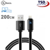 Cáp Sạc Hoco UPL12 Cổng Lightning Dài 2 Mét Có Đèn Báo Sạc Đầy