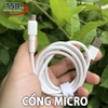 Cáp Sạc Nhanh Baseus Mini White Cổng Micro USB Chính Hãng ( Quick Charging & Sync Data TPE Cable )