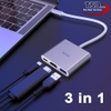 Hub Chuyển Type C Ra USB 3.0 , HDMI & PD 2.0 Hoco HB14 Chính Hãng